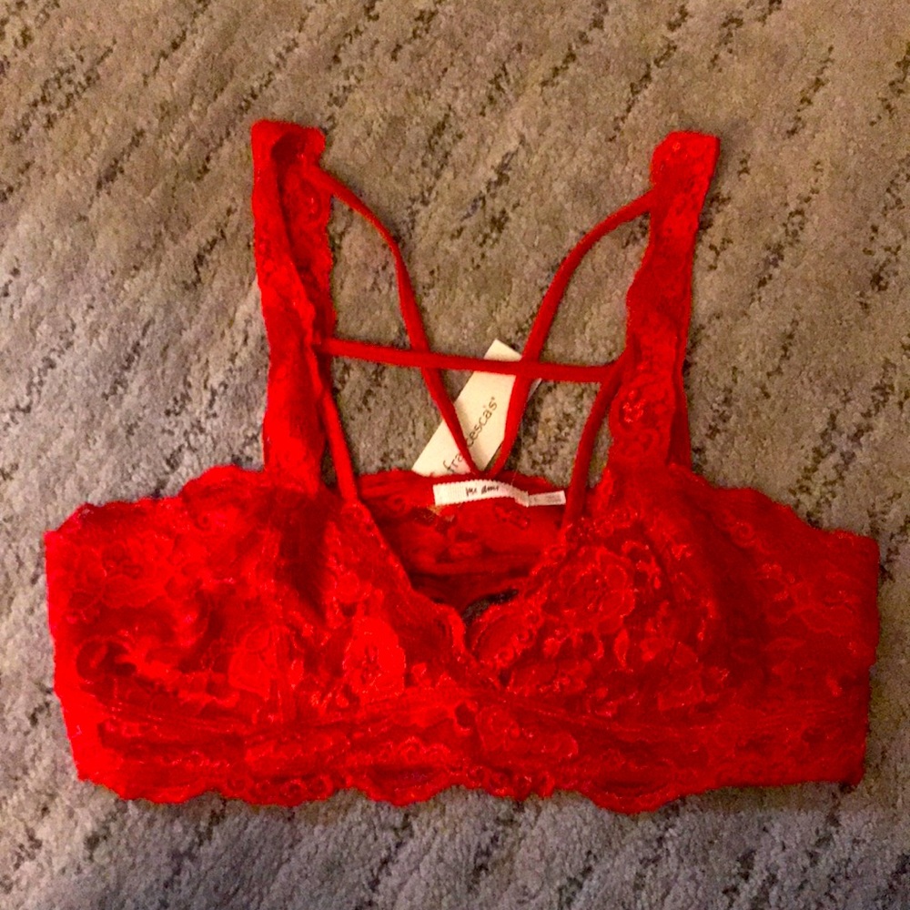 Red Lace Bralette